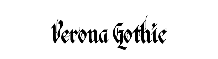 Verona Gothic  Скачать бесплатные шрифты