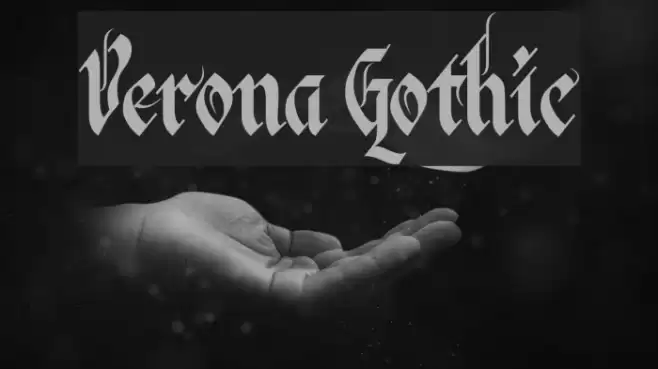 Verona Gothic Font examples