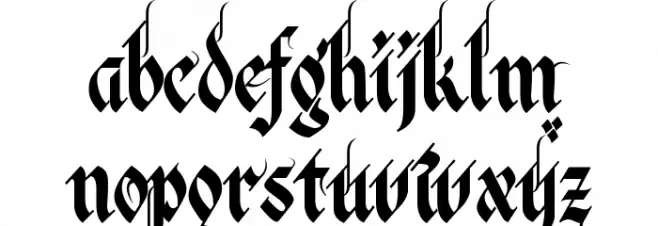 Verona Gothic 字体 小写