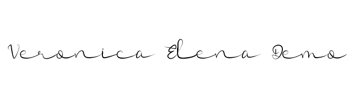 Veronica Elena Demo  नि: शुल्क फ़ॉन्ट्स डाउनलोड