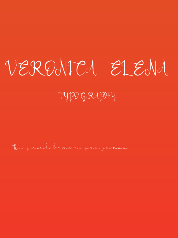 Veronica Elena Demo Poster