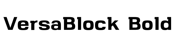 VersaBlock Bold Font