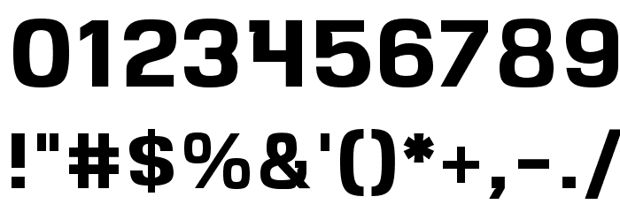VersaBlock Bold Font OTHER CHARS