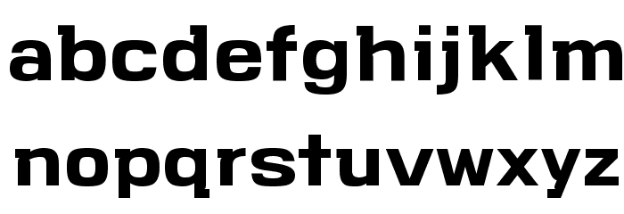 VersaBlock Bold Font LOWERCASE