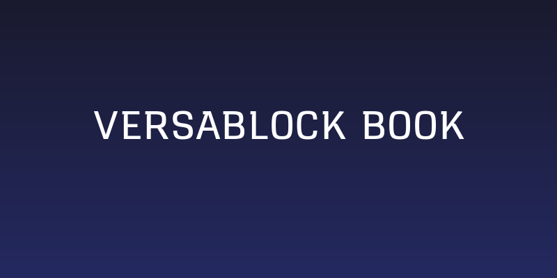 VersaBlock Book Social Header