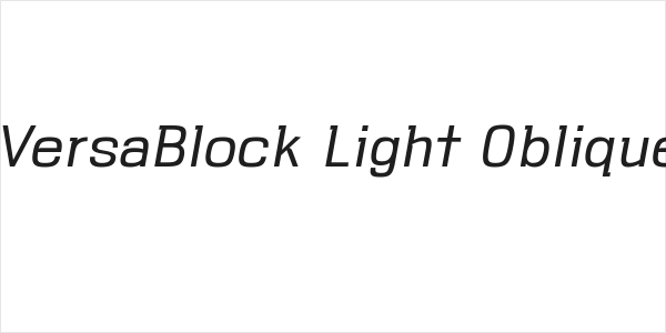 VersaBlock Light Oblique Logo