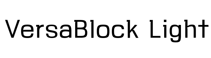 VersaBlock Light  baixar fontes gratis