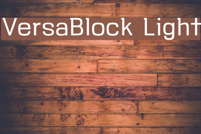 VersaBlock Light Example 3