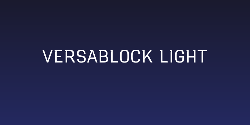 VersaBlock Light Social Header