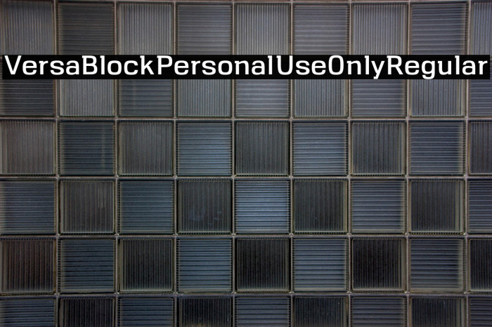VersaBlock-Personal-Use-Only-Regular Example 1