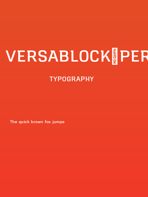 VersaBlock-Personal-Use-Only-Regular Poster