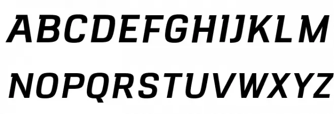 VersaBlock Semibold Oblique Fonte MAIÚSCULAS