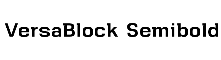 VersaBlock Semibold  フリーフォントのダウンロード