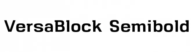 VersaBlock Semibold  नि: शुल्क फ़ॉन्ट्स डाउनलोड