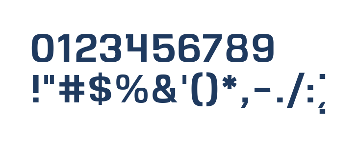 VersaBlock Semibold Other Characters
