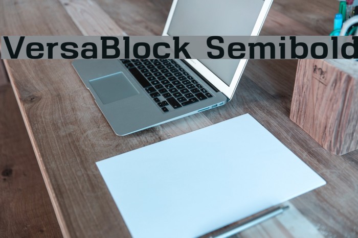 VersaBlock Semibold Example 1