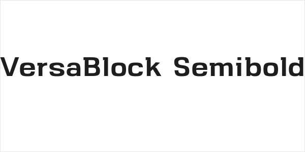 VersaBlock Semibold Logo