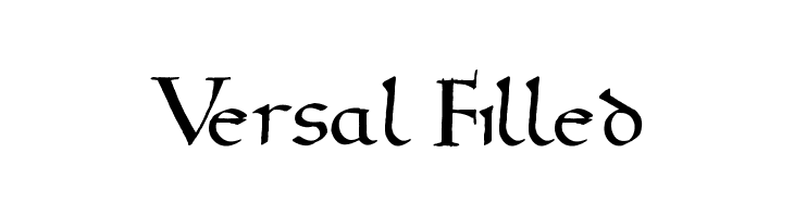 Versal Filled  Free Fonts Download