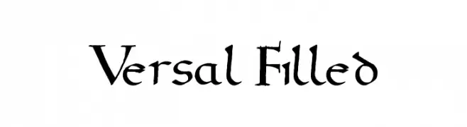 Versal Filled  Frei Schriftart Herunterladen