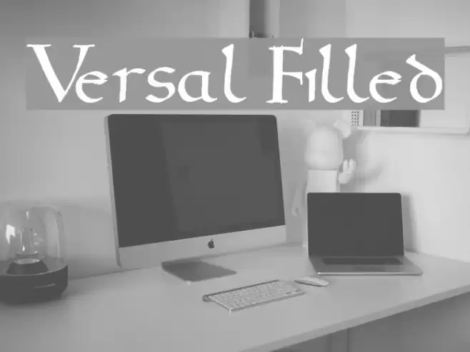 Versal Filled Font examples