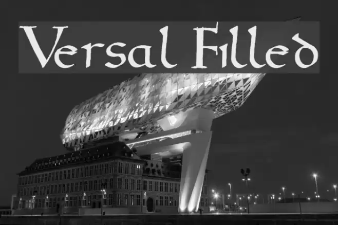 Versal Filled Font examples