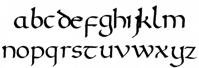 Versal Filled Font LOWERCASE
