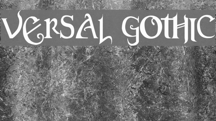Versal Gothic Font examples