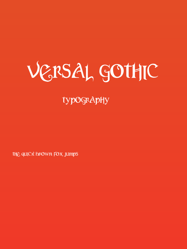 Versal Gothic Poster