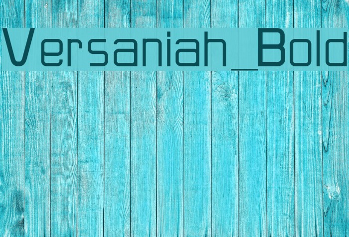 Versaniah_Bold Font examples