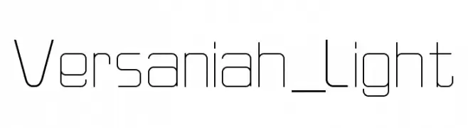 Versaniah_Light  免费字体下载