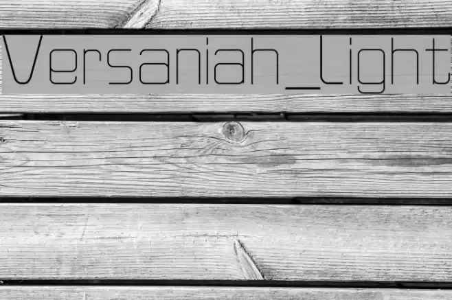 Versaniah_Light Font examples