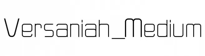 Versaniah_Medium  免费字体下载