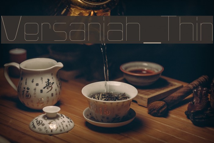Versaniah_Thin Font examples