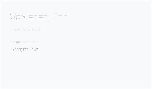 Versaniah_Thin Business Card