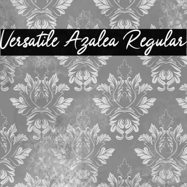 Versatile Azalea Regular Font examples