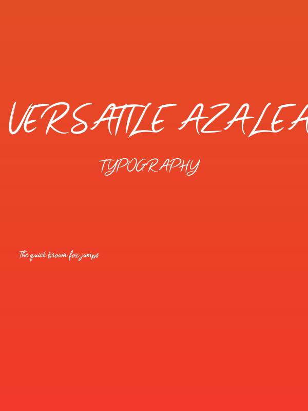 Versatile Azalea Regular Poster