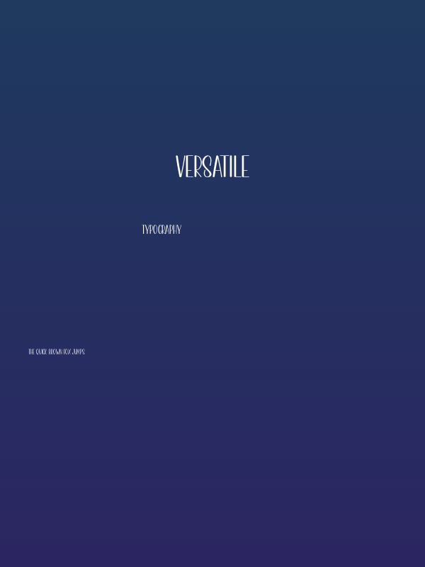 Versatile Poster