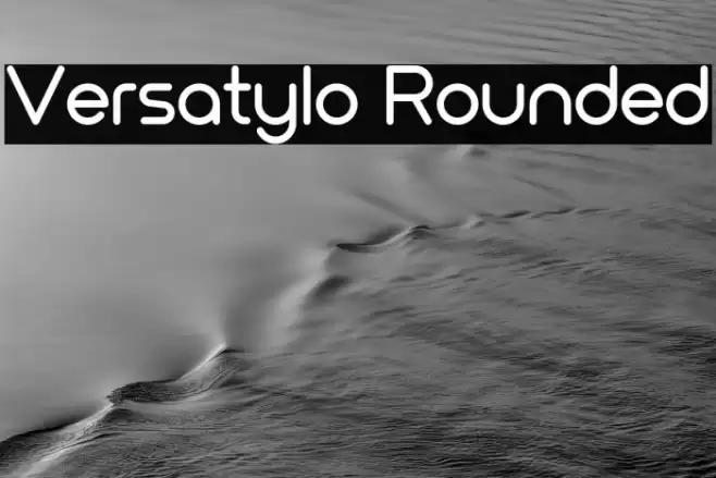 Versatylo Rounded Caratteri examples