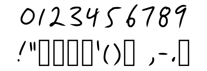 Version 001.001 Font OTHER CHARS