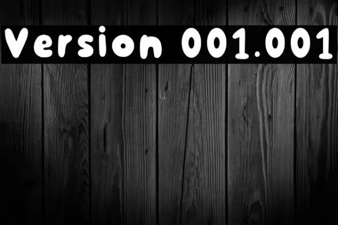 Version 001.001 Font examples