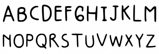 Version 001.005 Font Litere mari