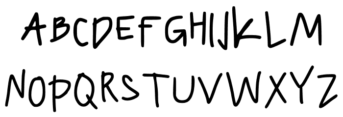 Version 001.014 Font UPPERCASE