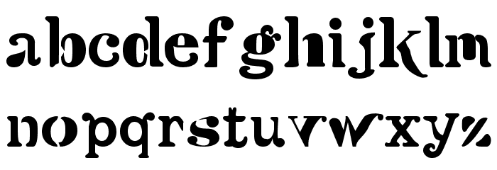 Versu Font LOWERCASE