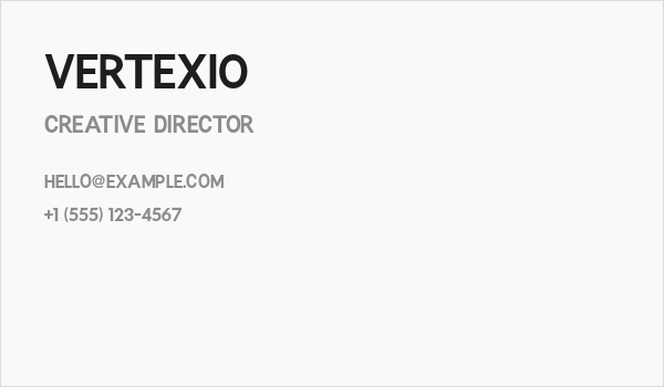 Vertexio Business Card