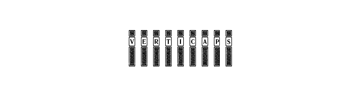 VertiCaps  Frei Schriftart Herunterladen