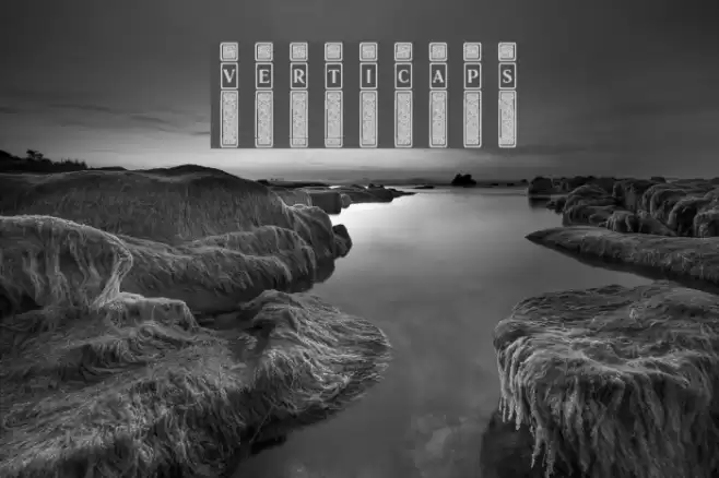 VertiCaps Font examples