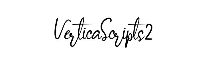 Vertica Scripts 2  font caratteri gratis