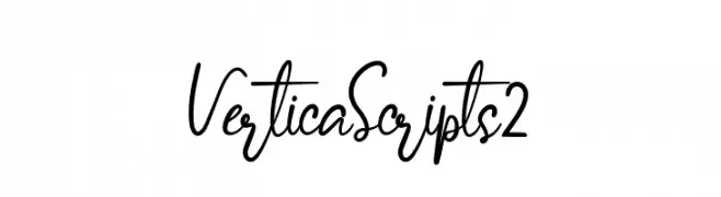 Vertica Scripts 2  les polices de caractères gratuit tlcharger