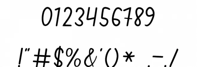 Vertica Scripts 2 Font OTHER CHARS