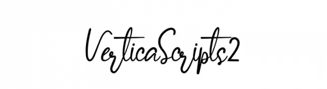 Vertica Scripts 2  Frei Schriftart Herunterladen